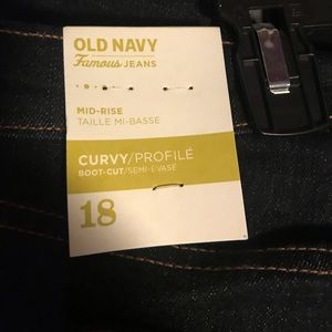 Old Navy Curvy fit jeans. NWT.
